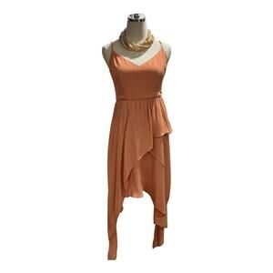 Keepsake‎ The Label Size M Apricot Mine is Yours Shark-bite Dress Party Wedding